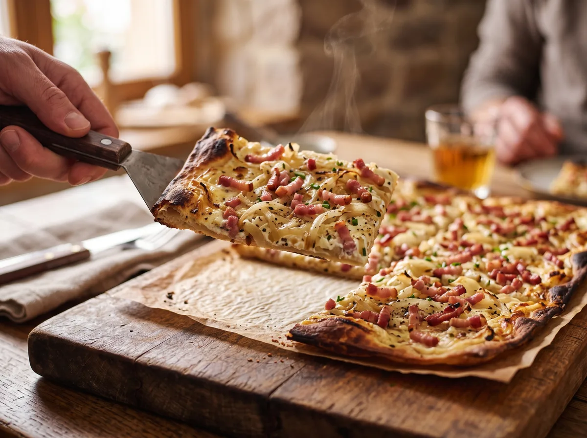 Flammkuchen bereiding